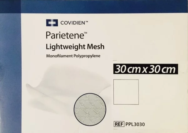 Облегченная полипропиленовая сетка Covidien Parietene light PPL3030