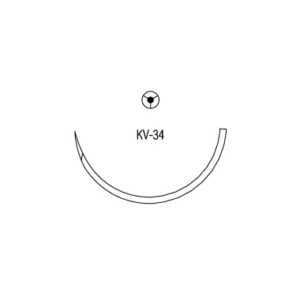 Absorbable surgical suture Velosorb Fast with atraumatic needle CV916 Absorbable surgical suture Velosorb Fast with atraumatic needle CV916